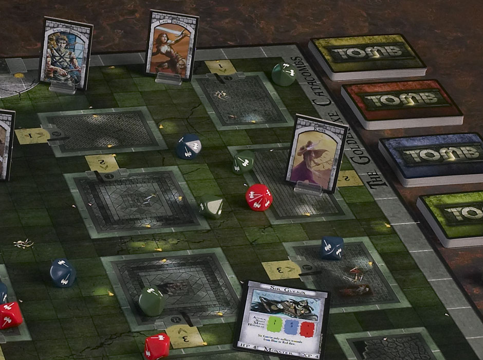 Tomb board game side 2 closeup