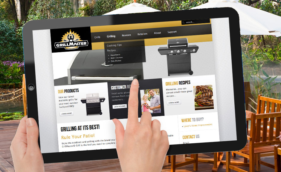 Grillmaster website design