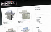 nexgrill industries website design