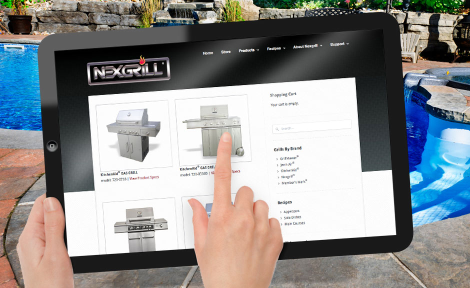 Nexgrill website design